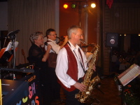 Günther mit Saxophon in Aktion